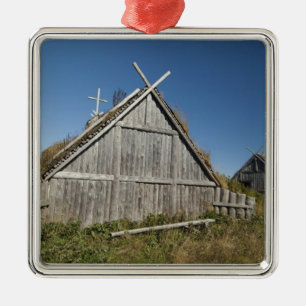 Kanada, Neufundland und Labrador, L'Anse Aux 3 Silbernes Ornament