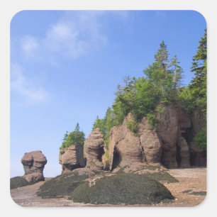 Kanada, New Brunswick, Hopewell Cape, Bucht Quadratischer Aufkleber