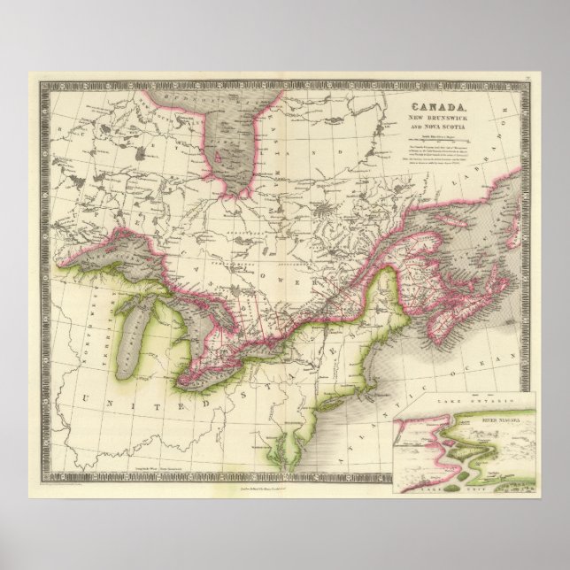 Kanada, New Brusnwick und Nova Scotia Poster (Vorne)