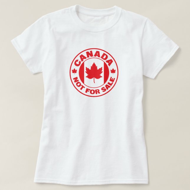 Kanada nicht zum Verkauf T-Shirt (Design vorne)