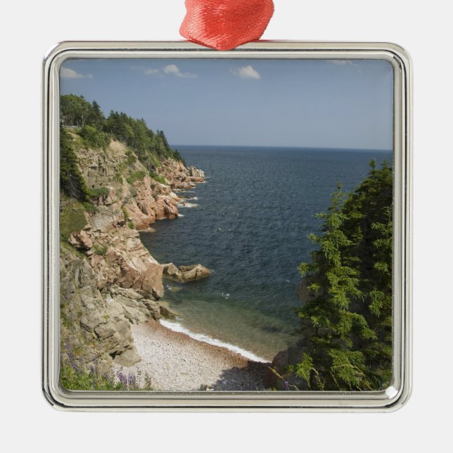 Kanada, Nova Scotia, Kapbreton Island, Cabot Ornament Aus Metall (Vorne)