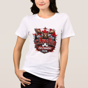 Kanada Oh Kanada 2026 Fußballfan Tri-Blend Shirt