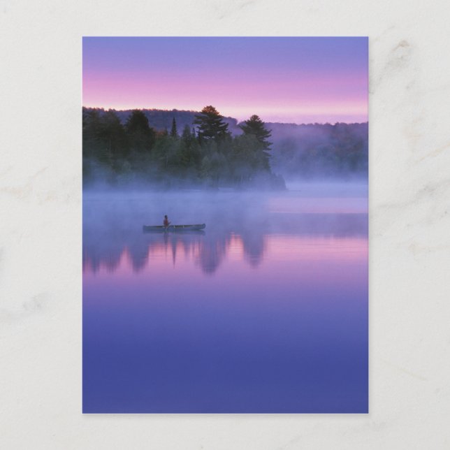 Kanada, Ontario, Algonguin Park, Kanueist Postkarte (Vorderseite)