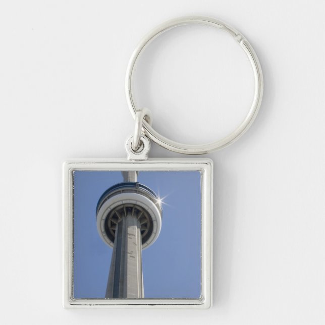 Kanada, Ontario, Toronto. Top of CN Tower mit Schlüsselanhänger (Vorne)