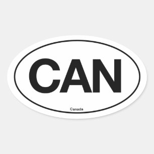 Kanada-Oval Ovaler Aufkleber