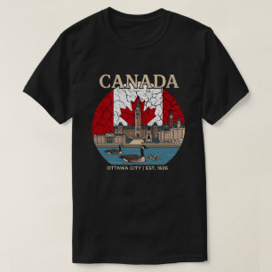 Kanada - Parlamentsgebäude und kanadisches Kulture T-Shirt