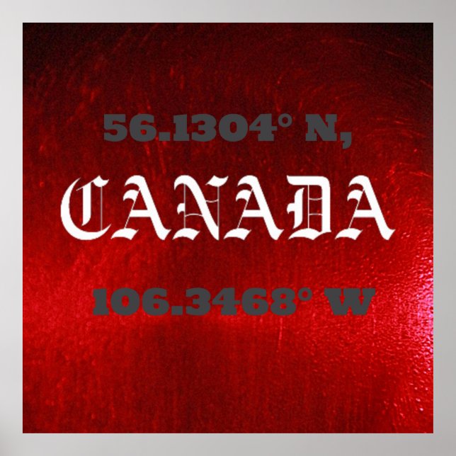 KANADA POSTER (Vorne)