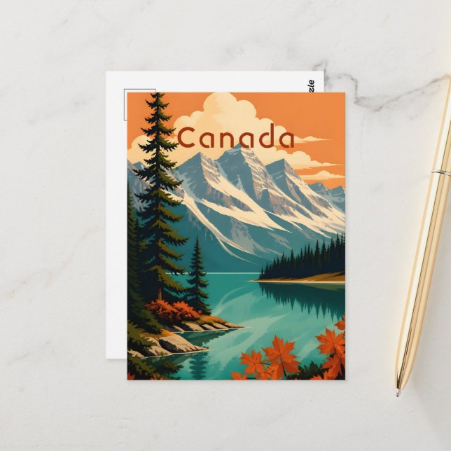 Kanada Postkarte (Vorderseite/Rückseite Beispiel)