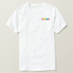 Kanada Pride Besticktes T-Shirt