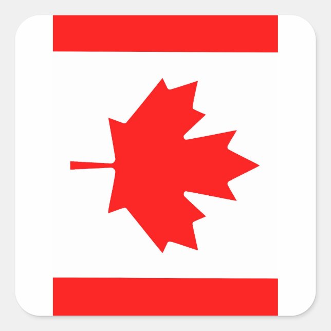KANADA QUADRATISCHER AUFKLEBER (Vorderseite)