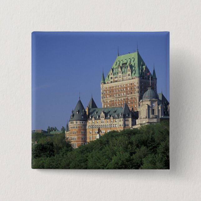 Kanada, Quebec City.  Chateau Frontenac. Button (Vorderseite)