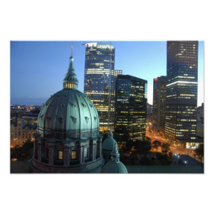 Kanada, Quebec, Montreal. Innenstadt von Montreal Fotodruck