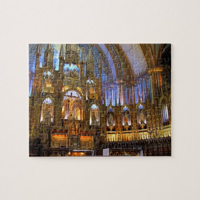 Kanada, Quebec, Montreal. Inneres von Notre (Horizontal)