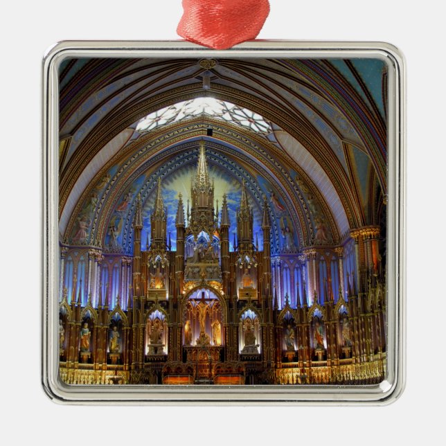 Kanada, Quebec, Montreal. Inneres von Notre 2 Ornament Aus Metall (Vorne)