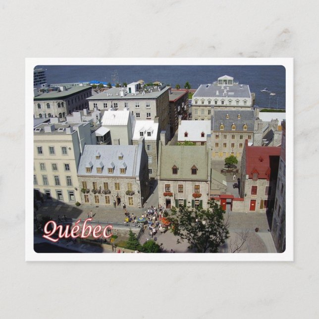 Kanada - Quebec - Stadt - Postkarte (Vorderseite)