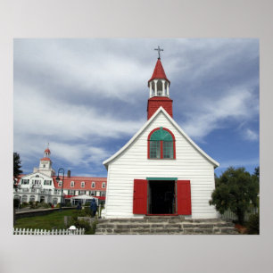 Kanada, Quebec, Tadoussac. Petite Chapelle, Poster