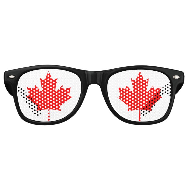 Kanada Red Maple Leaf Sonnenbrille (Vorderseite)
