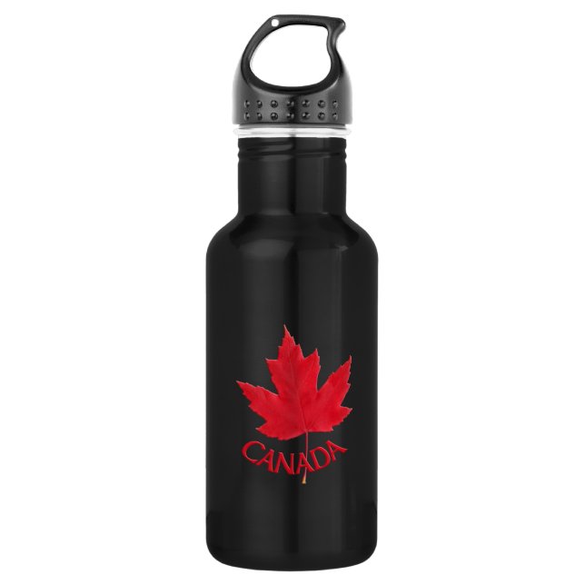 Kanada Red Maple Leaf Souvenir Flasche Edelstahlflasche (Vorderseite)