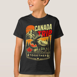 Kanada Reise Elch Berg Urlaub Souvenir T-Shirt