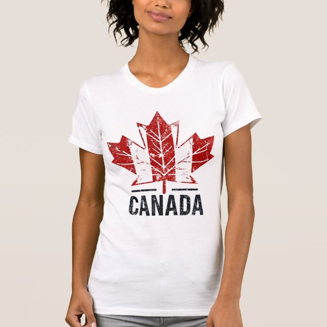 Kanada Reisen T - Shirt Design mit Landschaftliche (Vorderseite)