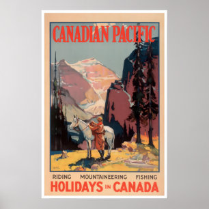 Kanada Reiseplakat Angelsport Kunst Jagddruck Poster