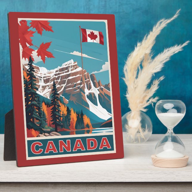 Kanada Reiseplakat Fotoplatte (Seite)