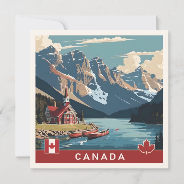 Kanada Reiseplakat Karte (Vorderseite)