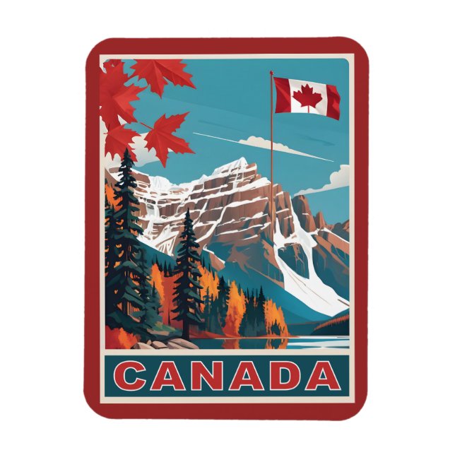 Kanada Reiseplakat Magnet (Vertikal)