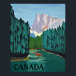 Kanada Reiseplakat Poster<br><div class="desc">Retro-Reiseplakat für Kanada. Auf diesem Bild ist genug Platz,  um ein Ahornblatt oben oder unten zu kleben,  wenn Sie möchten. Ich hätte mich fast selbst getan,  aber dann habe ich mich entschieden,  das dir verlassen.</div>