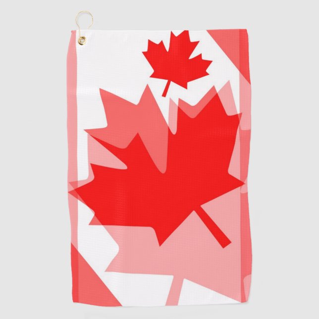 KANADA, roter Ahornleaf Golfhandtuch (Vorderseite)