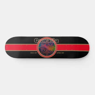 Kanada seit 1867 Aurora (Schwarz) Skateboard