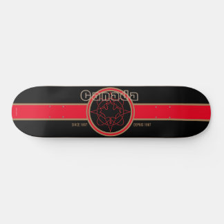 Kanada seit 1867 (Schwarz) Skateboard
