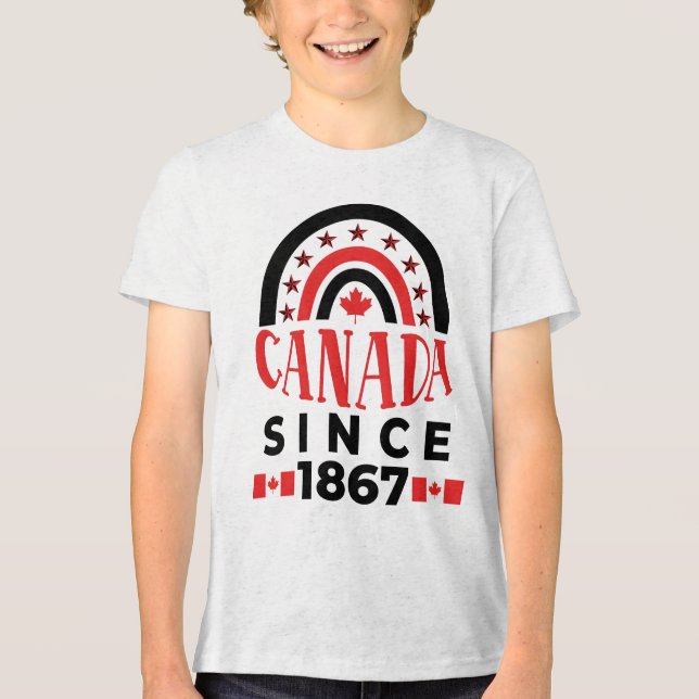 Kanada seit 1867 Tri-Blend shirt (Vorderseite)