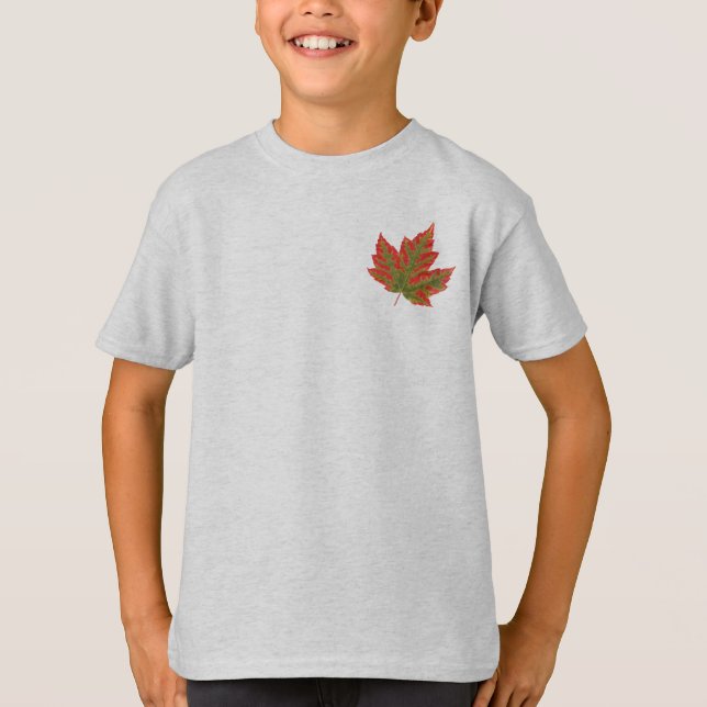 Kanada Shirts Kid's Herbst Kanada Maple Leaf Shirt (Vorderseite)