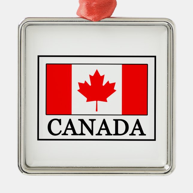 Kanada Silbernes Ornament (Vorne)
