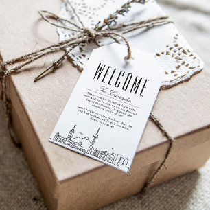 Kanada Skyline Begrüßungstipps Geschenkanhänger