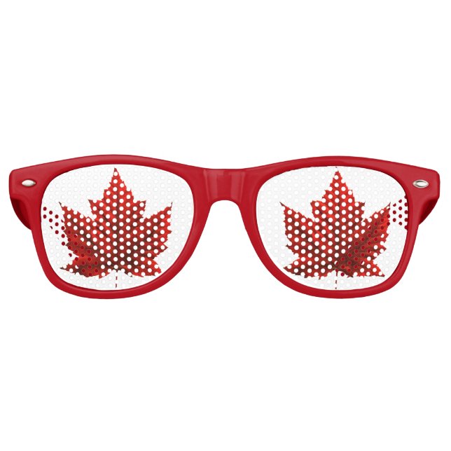Kanada Sonnenbrillen Spaß Kanada Souvenir Kostümge (Vorderseite)
