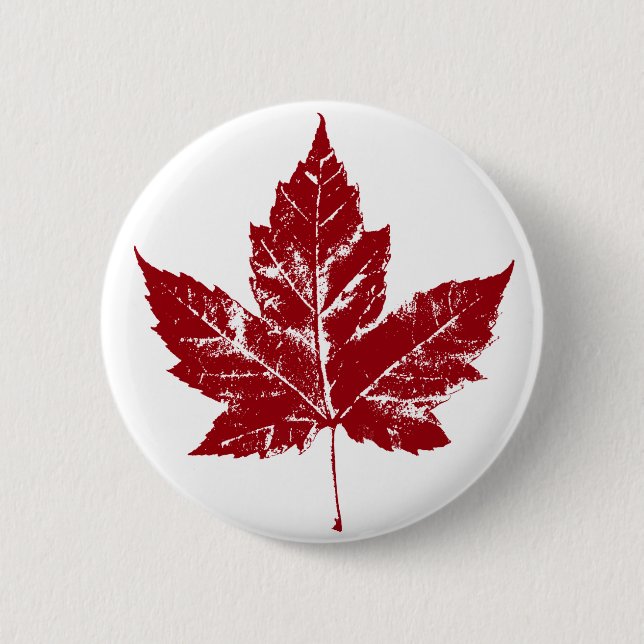 Kanada Souvenir Buttons Canada Flag Maple Leaf But (Vorderseite)