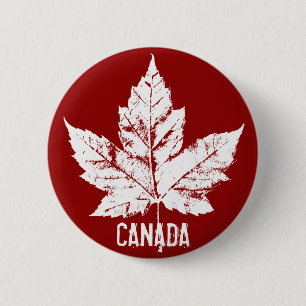 Kanada-Souvenir-Buttons Kanada-Flagge Ahornblatt-P Button