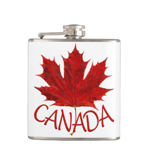 Kanada-Souvenir-Flasche Kanada-Flagge-Trinkflasche Flachmann