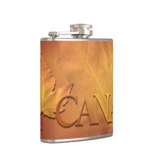 Kanada-Souvenir-Flasche Kanada-Flagge-Trinkflasche Flachmann