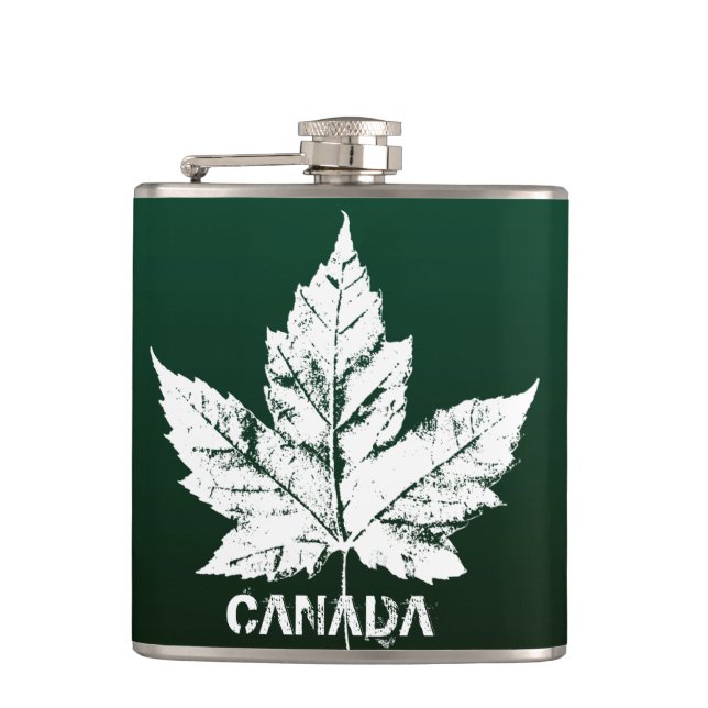 Kanada Souvenir Flask Custom Canada Drink Flask Flachmann (Vorderseite)