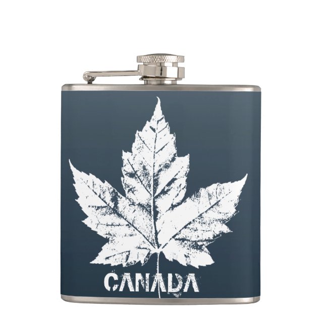 Kanada Souvenir Flask Custom Canada Drink Flask Flachmann (Vorderseite)
