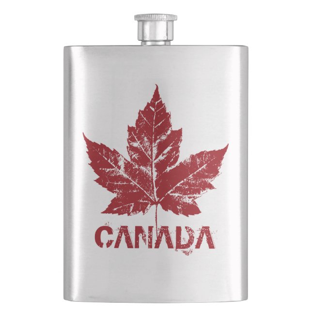 Kanada Souvenir Flask Custom Canada Drink Flask Flachmann (Vorderseite)