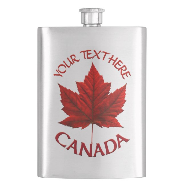 Kanada Souvenir Flask Custom Canada Drink Flask Flachmann (Vorderseite)