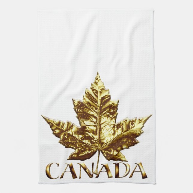 Kanada Souvenir Handtuch Gold Kanada Handtuch (Vertikal)