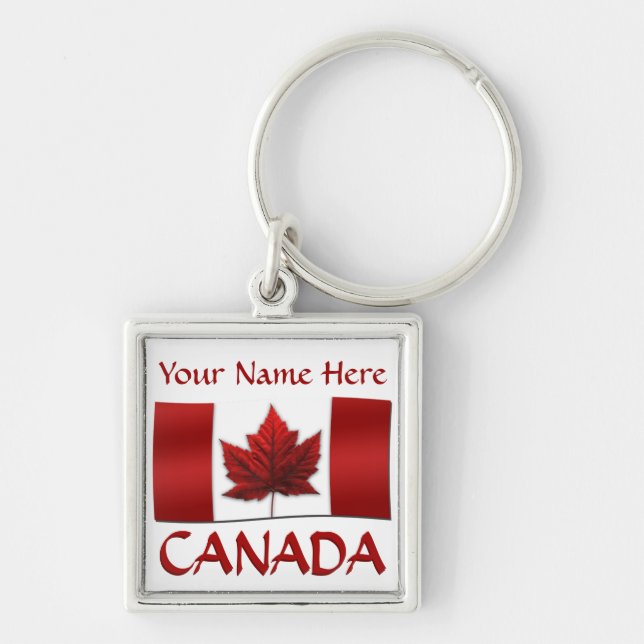 Kanada Souvenir Key Chains Canada Flaggen Schlüsse Schlüsselanhänger (Vorne)