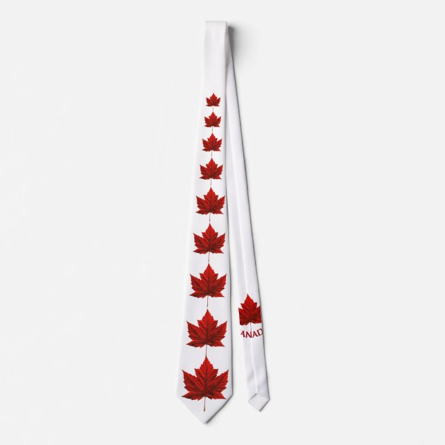 Kanada Souvenir Krawatte Fun Kanada Flag Krawatte (Vorderseite)
