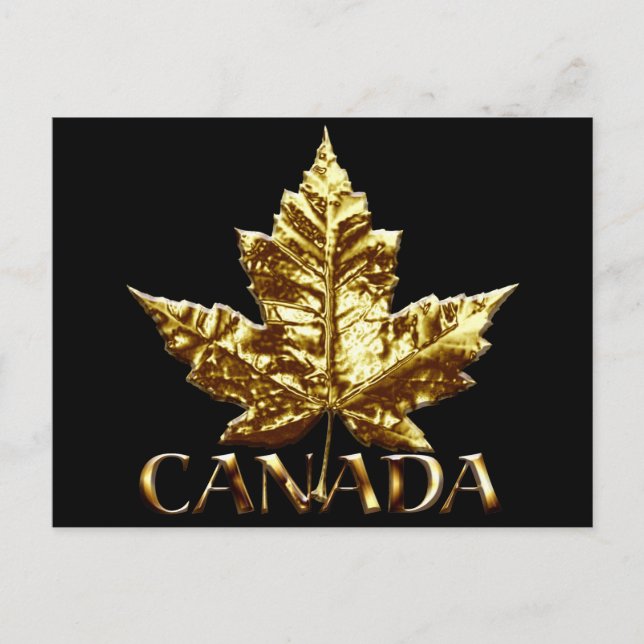 Kanada Souvenir Postkarten Gold Kanada Medaillenka (Vorderseite)