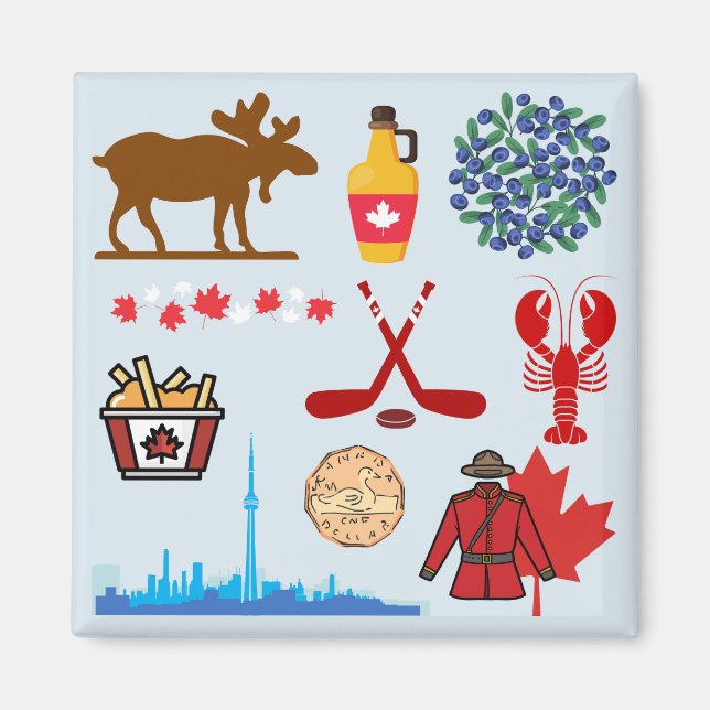 Kanada Spaß Magnet (Vorne)